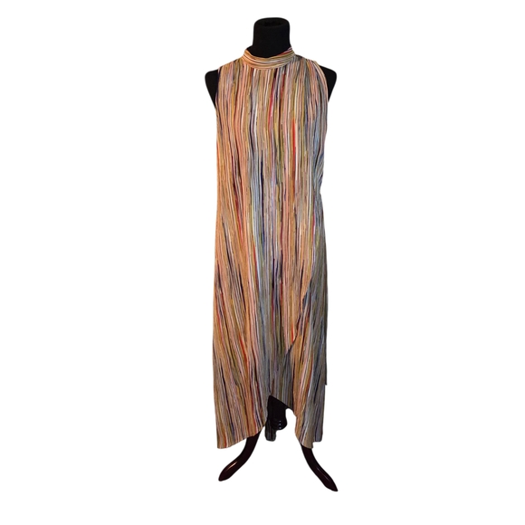 Jealous Tomato Multicolor Striped Maxi Dress Size M - Picture 2 of 5
